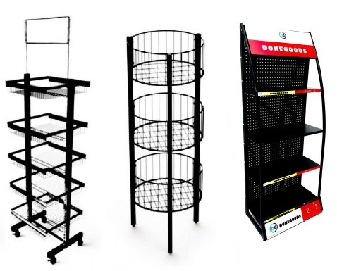 Candy display rack engineered for convenience-store checkout zones.